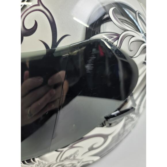 Scorpion EXO-R410 Orchid Graphic Helmet White, Size S - Picture 6 of 11